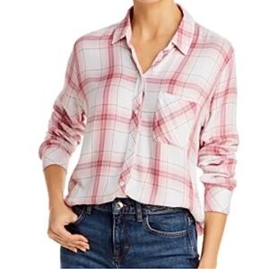 Rails Hunter Blush Plaid Shirt S